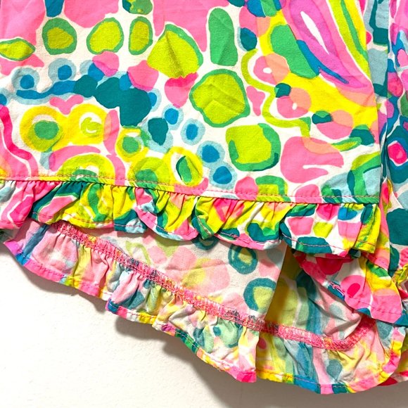 Lilly Pulitzer Shorts XS Kya Come Out Of Your Shell Ruffle Hem Elastic Waist - Picture 3 of 7